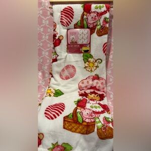 Strawberry Shortcake Easter Plush Throw Blanket
